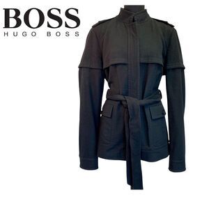 Hugo Boss Black wool jacket coat size 12